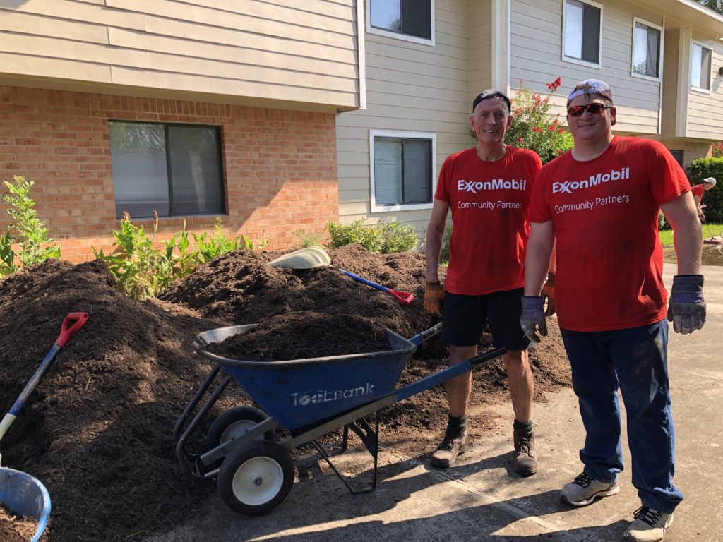 Exxon Mobil brings more than 90 volunteers for a Day of Caring