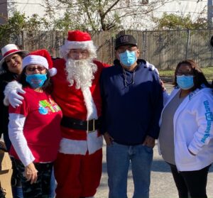 Santa and Helpers